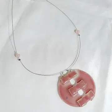 스페인산 핸드메이드 태양 크리스탈 목걸이 / 52cm 롱 타입