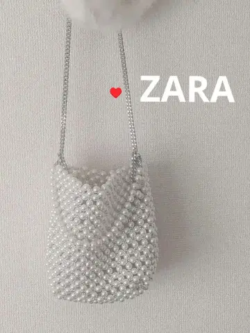 ZARA 펄 비즈 숄더백 여성 백 파티