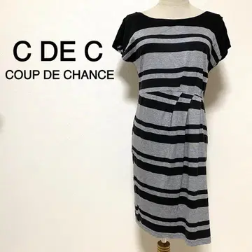 C DE C COUP DE CHANCE 보더 무늬 티셔츠 원피스
