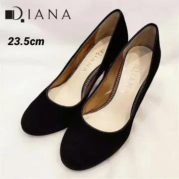 DIANA 펌프스 하이힐 스웨이드 블랙 23.5cm