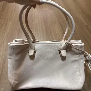 라이트 핑크 핸드백 지퍼