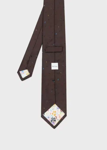 Paul Smith 브라운 도트 넥타이