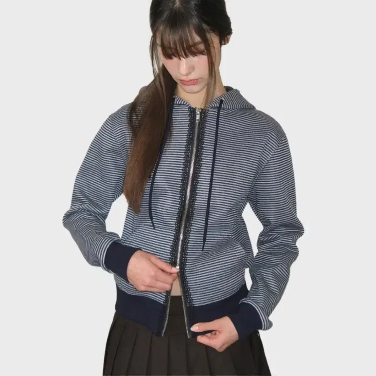 トップス YOUHEE RIBBON HOOD ZIPUP charcoal MUSINSA | YOUHEE YOUHEE RIBBON HOOD ZIP-UP CHARCOAL