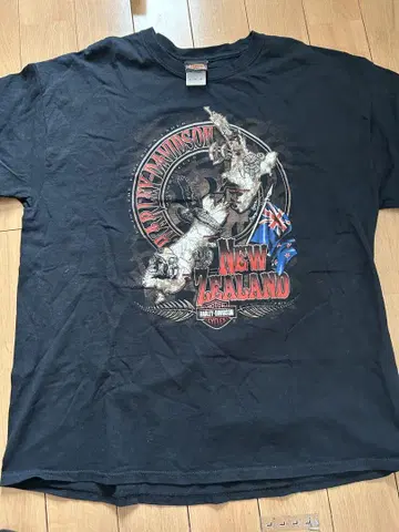 Harley-Davidson 뉴질랜드 티셔츠 XL 블랙