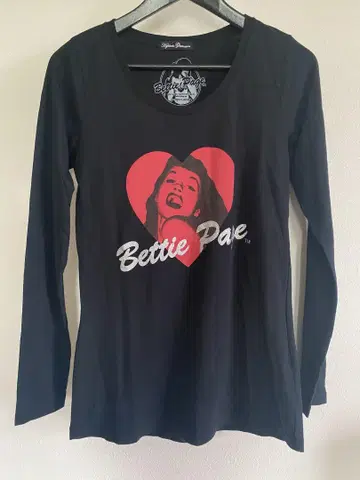 레어 HYSTERIC GLAMOUR BETTIE 롱 T셔츠