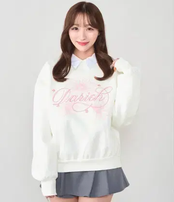 거베라 모티브 풀오버