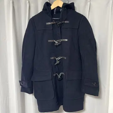 네이비 더플 코트 M 사이즈 후드 부착