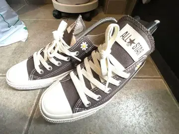 ALL STAR 꽃무늬 브라운 스니커즈