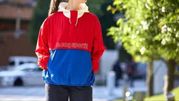 새상품급 르꼬끄 스포르티브 나일론 후드티 쉘 윈드 자켓 M