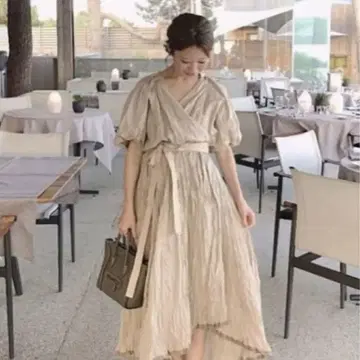CASA FLINE LINEN 언발란스 반팔 원피스 카사플라인