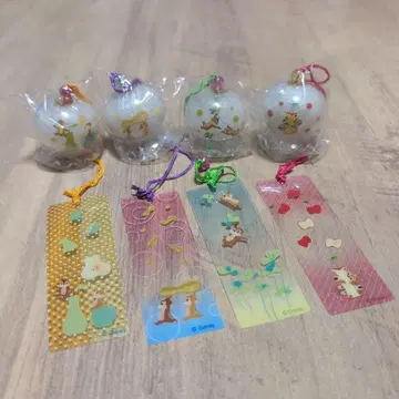 디즈니 칩과 데일 미니 풍경 스트랩 4종 세트