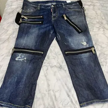 DSQUARED2 지퍼 데미지 데님