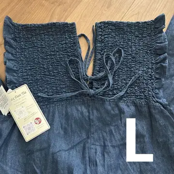 시마무라 Laxdantia 셔링 살로펫 데님 중간 네이비 L
