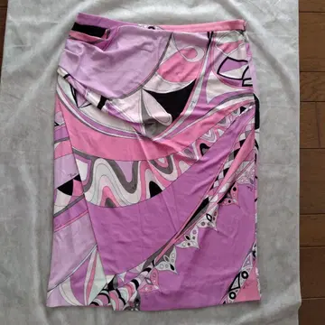 EMILIO PUCCI 타이트 스커트 41RV10 핑크 계열