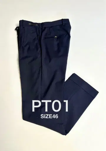 PT 01 / GENTLEMAN-F 1 플리츠 슬랙스 size46 네이비