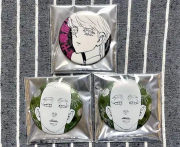 도쿄 리벤저스 마이키마트 캔뱃지 산즈 하루치요 무토 야스히로 3점 세트