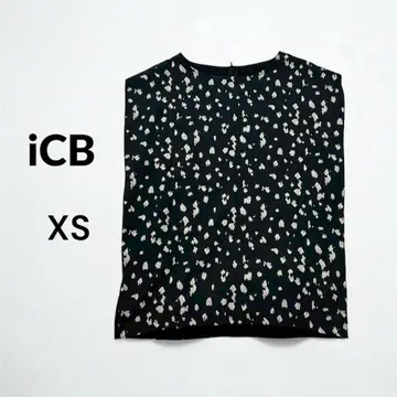 [ 새상품급 ] iCB 바이컬러 티셔츠 슬리브리스 올 패턴 여성용 XS
