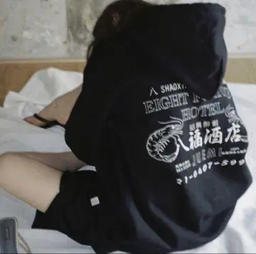 juemi 블랙 후드티