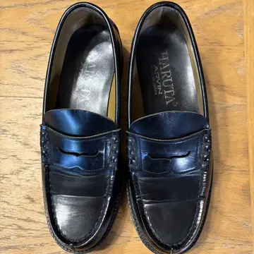 HARUTA 블랙 로퍼 23.5cm EEE