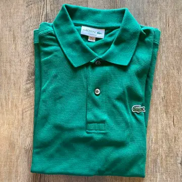 LACOSTE 클래식 핏 피케 셔츠 그린 FR 2 프렌치 일본제