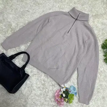 새상품급 뷰티 앤 유스 유나이티드 애로우즈 터틀넥 니트 그레이