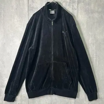 PUMA 벨로아 트랙 재킷 자수 로고 Y2K