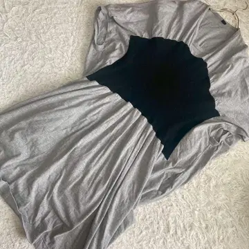 Y's 디자인 원피스 그레이 2 멋스러운 캐주얼 내추럴