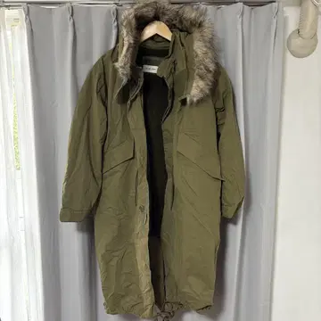 GLOBAL WORK 올리브 모즈 코트 S 사이즈