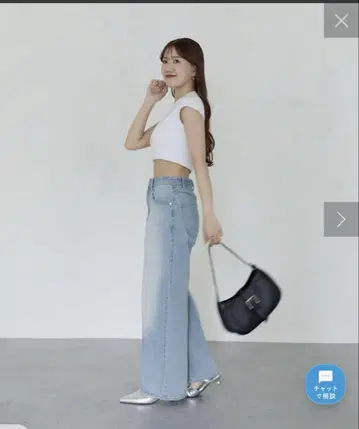 [ Yuna 기획 ] 하이웨스트 스트레이트 데님 팬츠