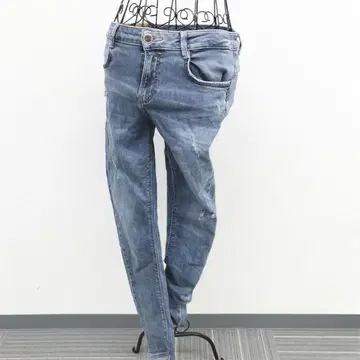 자라 ZARA 스키니 데님 청바지 데미지 가공 캐주얼