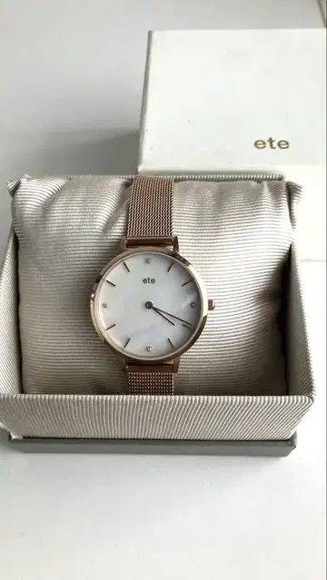 ete 손목시계 로즈 골드