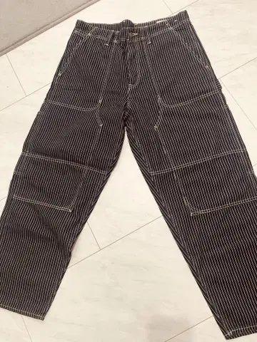 GAP 스트라이프 카고 팬츠 데님