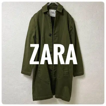 ZARA 자라 스텐카라 코트 카키 밀리터리풍 롱 코트