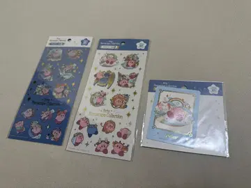 별의 커비 홀로스코프 클리어 씰 3매 세트