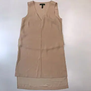 4750 BCBG 원피스 슬리브리스 V넥 스트레이트 실루엣