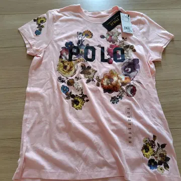 미사용 새상품 POLO RALPH LAUREN 반팔 꽃무늬 티셔츠 핑크