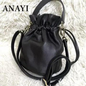 새상품급 ANAYI 아나이 2way 숄더백 핸드백 복조리 블랙