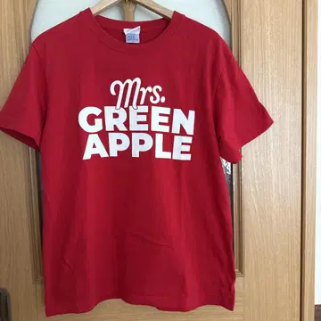 Mrs. GREEN APPLE 반팔 티셔츠 M 빨간색 코크온