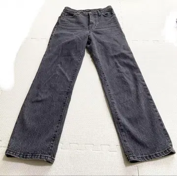 LE DENIM 스트레이트 팬츠 블랙 34