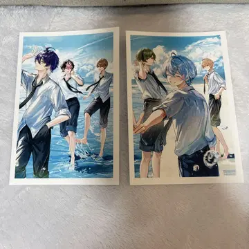 [ 2매 세트 ] 시쿠포니 세븐일레븐 엽서 콜라보 세븐 콜라보