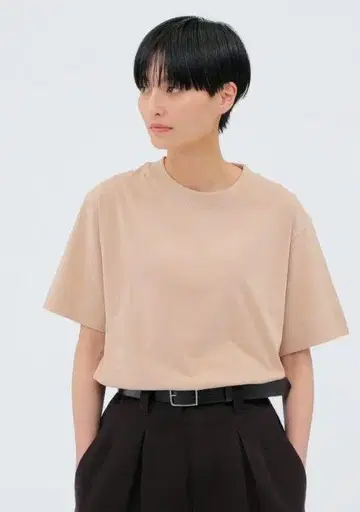 MARGARET HOWELL 티셔츠 베이지 핑크 M