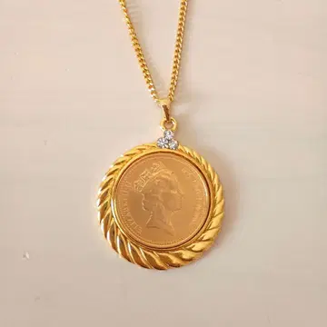 엘리자베스 여왕 코인 목걸이 1994년