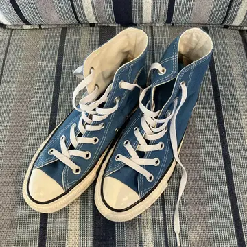 Converse All Star 파란색 하이컷 스니커즈