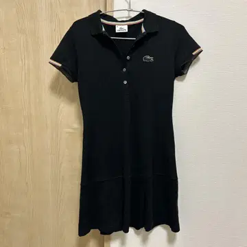 LACOSTE 블랙 폴로 원피스 40