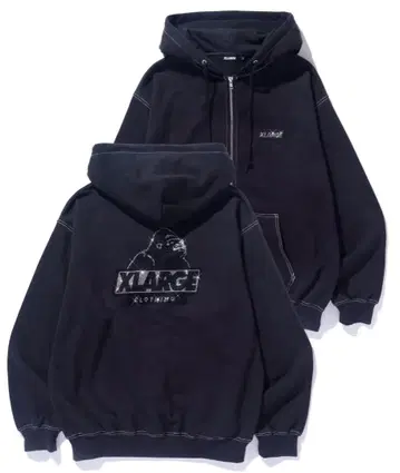 RHINESTONE OG ZIP HOODED SWEATSHIRT