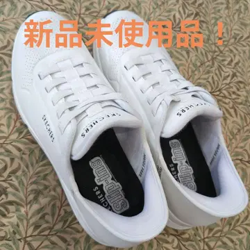 SKECHERS 핸즈프리 화이트 스니커즈 28cm