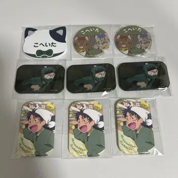 닌타마 란타로 닌타마 나나마츠 코헤이타 캔뱃지 세트