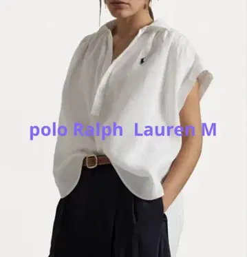 POLO 폴로 랄프로렌 린넨 프렌치 셔츠 블라우스 린넨 M
