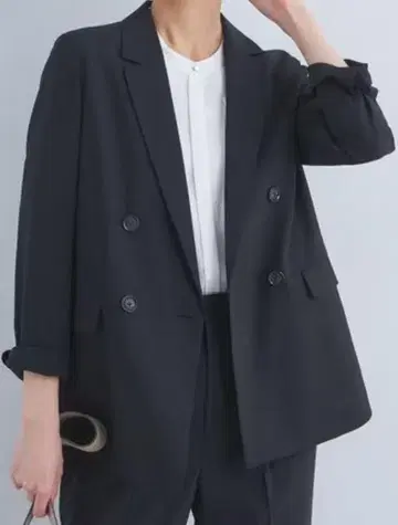 라이트 카치리라 더블 자켓 38 / 스트레이트 팬츠 36 네이비