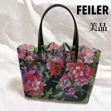 새상품급 페일러 제라늄 스크린 메쉬 토트백 프릴 숄더백